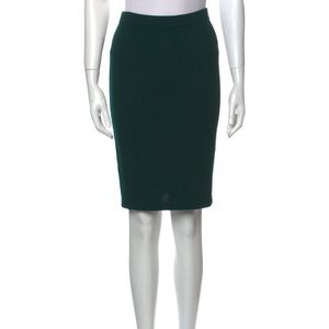 St John Knee Length Green Skirt
